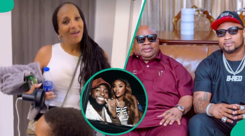 ex-wife of Osun State's Governor Adeleke, has touched down in Nigeria for Davido's upcoming wedding.