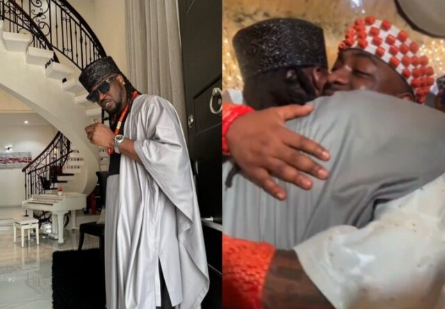 Rudeboy created a heartwarming scene at Davido and Chioma's wedding